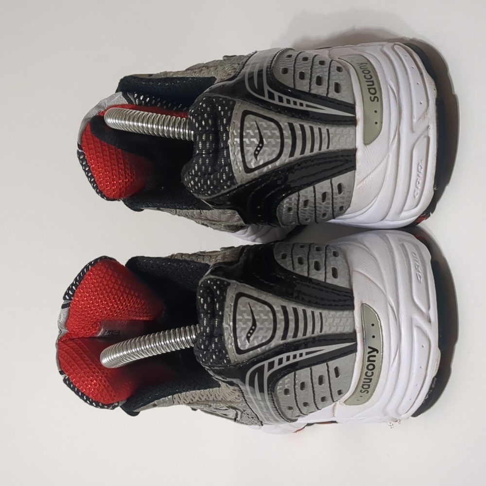 Saucony Mens Grid Phantom Running Shoes Size 8.5 red - silver - Picture 4 of 9